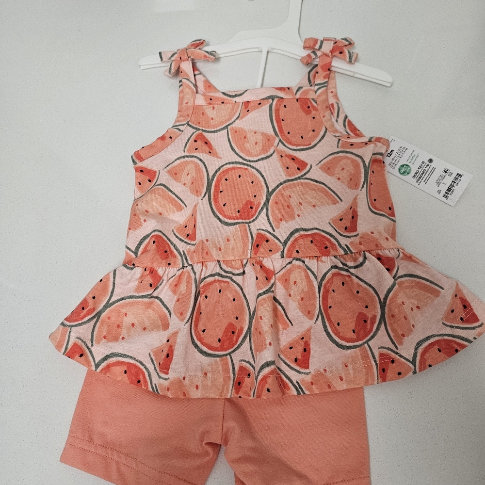 NWT Carter's Watermelon Outfit